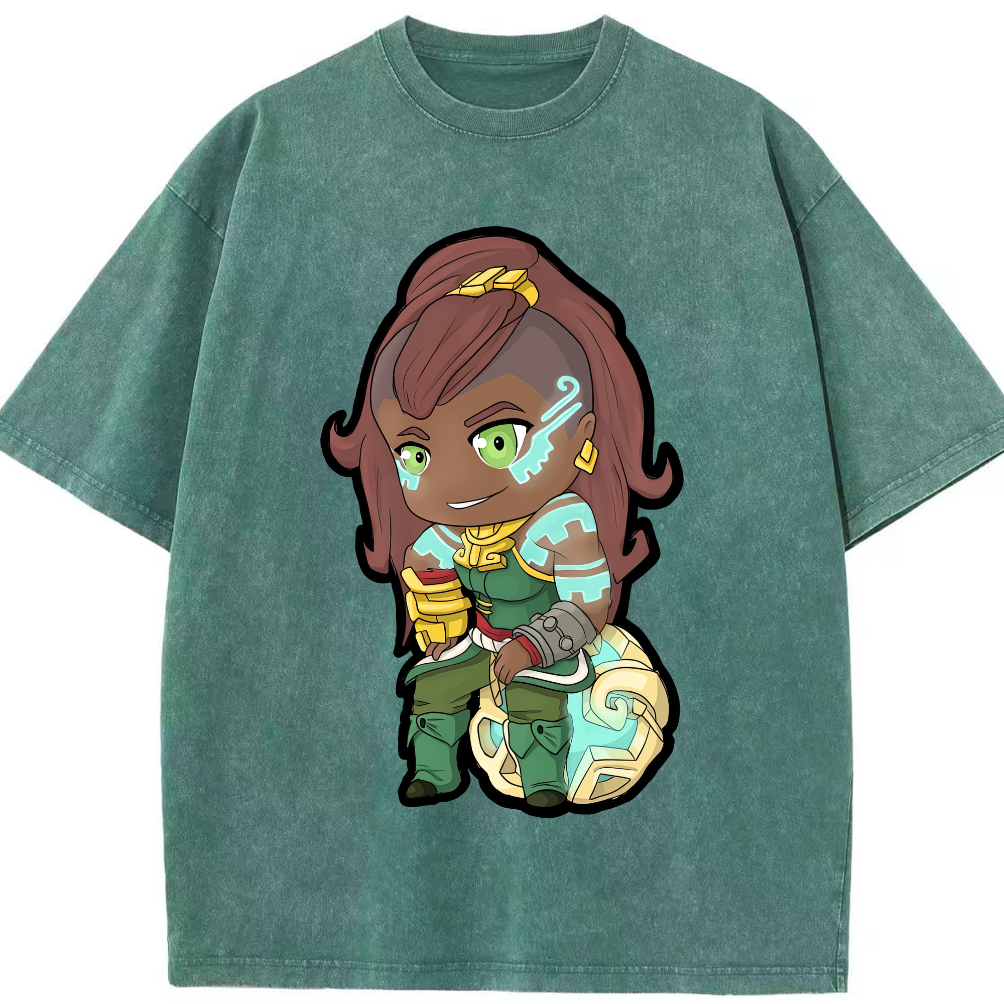 リーグ・オブ・レジェンド League of Legends LOL 綿100% ヴィンテージ風 半袖Tシャツ（フロントプリント）